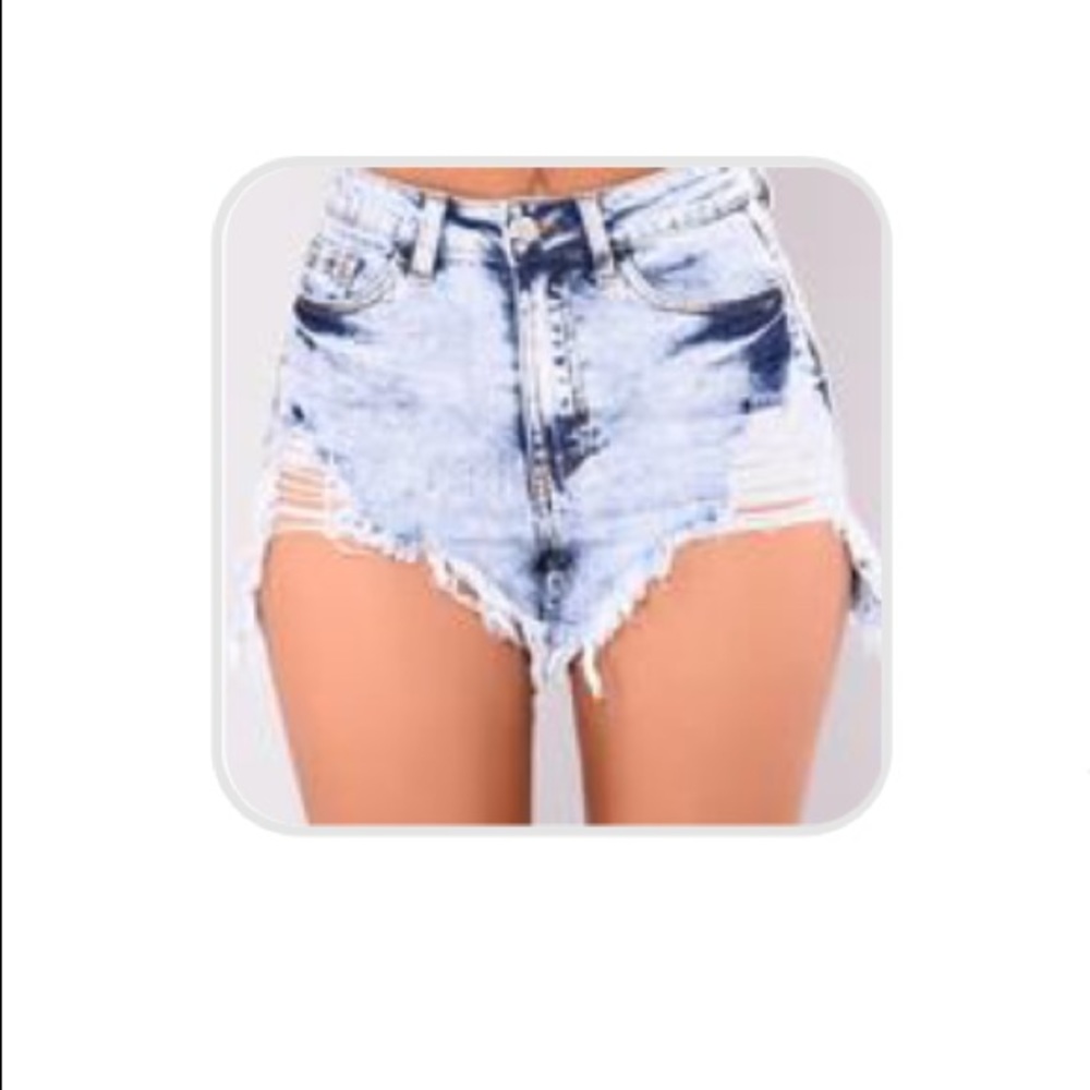 Highway Frayed Denim Shorts